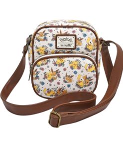 BOLSO CRUZADO FLORAL POKEMON PIKACHU EEVEE LOUNGEFLY