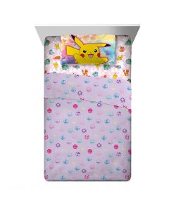 POKEMON JUEGO DE SABANAS PINK PIKACHU