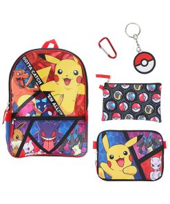 POKEMON MOCHILA PIKACHU CHARIZARD SET