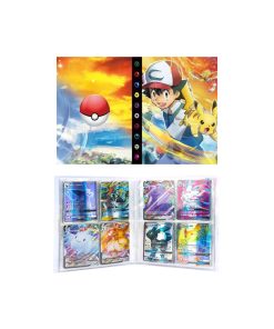 Pokemon Folder 4 Bolsillos Capacidad 240 Cartas Ash Pikachu