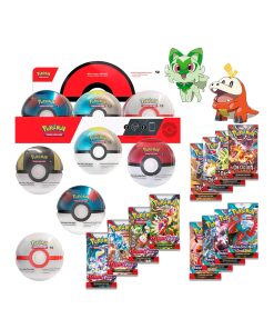 Pokemon TCG Pokeball 2024 Tin Set 6 Unidades Ingles