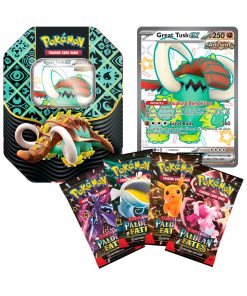 Pokemon TCG Paldean Fates Tin Colmilargo Español