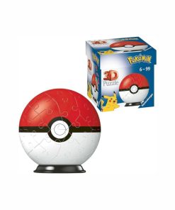 Pokemon Rompecabeza PokeBall 3D 54 Piezas
