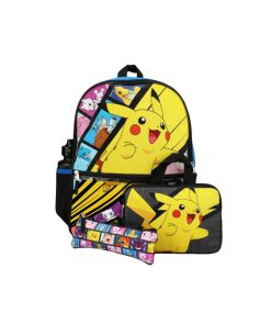 Pokemon Mochila Pikachu Set Colegio