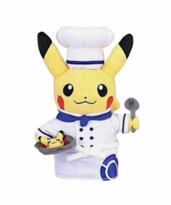 Pokemon Center Cafe Pikachu Cheff Japon 23 cm