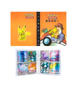 Pokemon Folder 4 Bolsillos Capacidad 240 Cartas Pikachu Ash