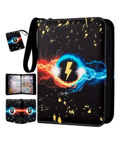 Pokemon Folder 9 Pocket 900 Electrico Agua Fuego