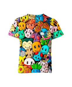 Pokemon Polo Mix Caritas Cute Talla M
